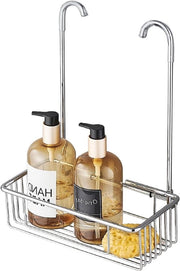 Scaffale da Docce Senza Forare - Acciaio Inossidabile - Orecchiette per Shampoo da Docce - 25 x 35 x 13 cm Argento