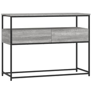 Tavolino Consolle | Tavolo d'Ingresso Grigio Sonoma 100x40x75cm Legno Multistrato