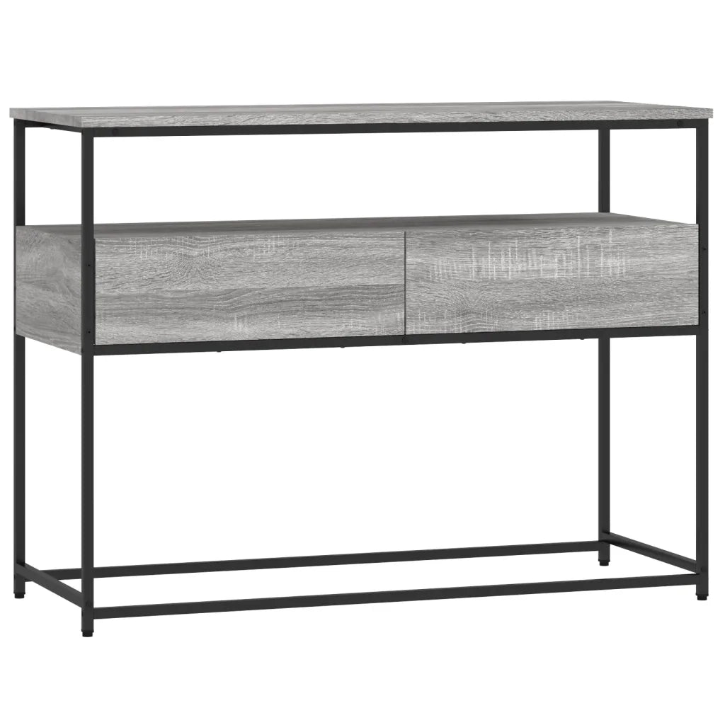 Tavolino Consolle | Tavolo d'Ingresso Grigio Sonoma 100x40x75cm Legno Multistrato
