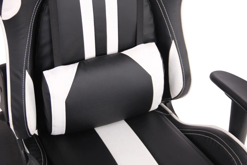 Sedia Ufficio Massaggiante Limit XM In Similpelle bianco/nero