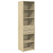 Credenza | Madia | Buffet da pranzo | Armadio da pranzo Rovere Sonoma 50x42,5x185 cm in Legno Multistrato