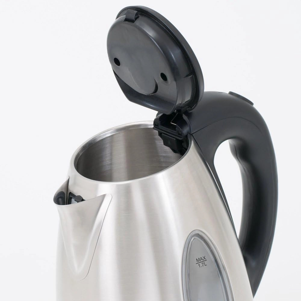 Bollitore d'acqua o tè elettrico in vetro acciaio Inox 2200W senza cavo illuminazione LED