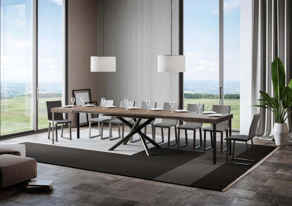 Tavolo Allungabile 130-390x90x77 cm Famas Noce