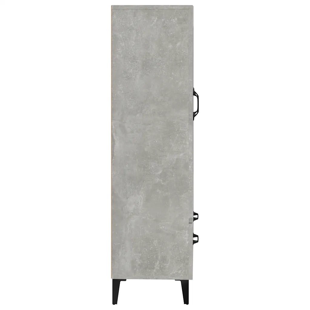 Credenza Grigio Cemento 70x31x115 cm in Legno Multistrato cod mxl 24742
