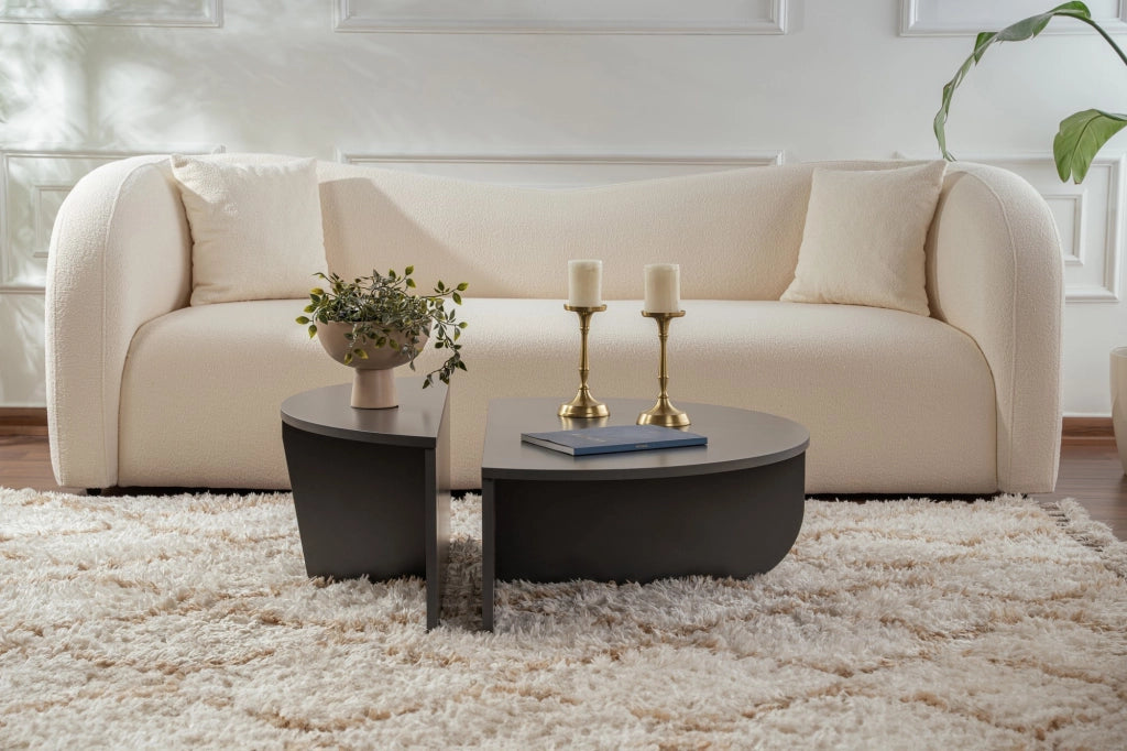 Tavolino in legno "Orion" 90 x 60 x 30 cm - Antracite