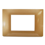 PLACCA 3F ORO LUCIDO MAPAM 6003-12 3P COMP V/PLANA Compatibile VIMAR PLANA