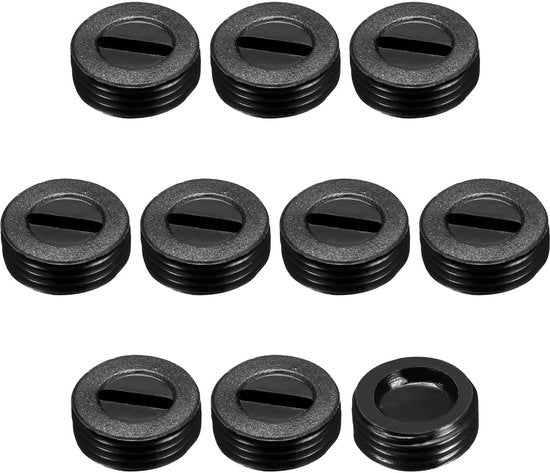Otturatori per borchie in plastica 10 pezzi - Coperture in plastica - 12 mm Dimensione esterna - 5 mm Dimensione interna - Otturatori per motori - Materiale resistente - Copertura per borchie