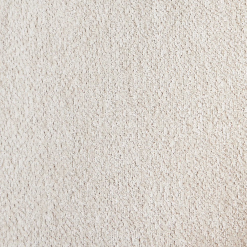Set di 2 sedie da pranzo imbottite beige chiaro con braccioli Base in metallo Design moderno