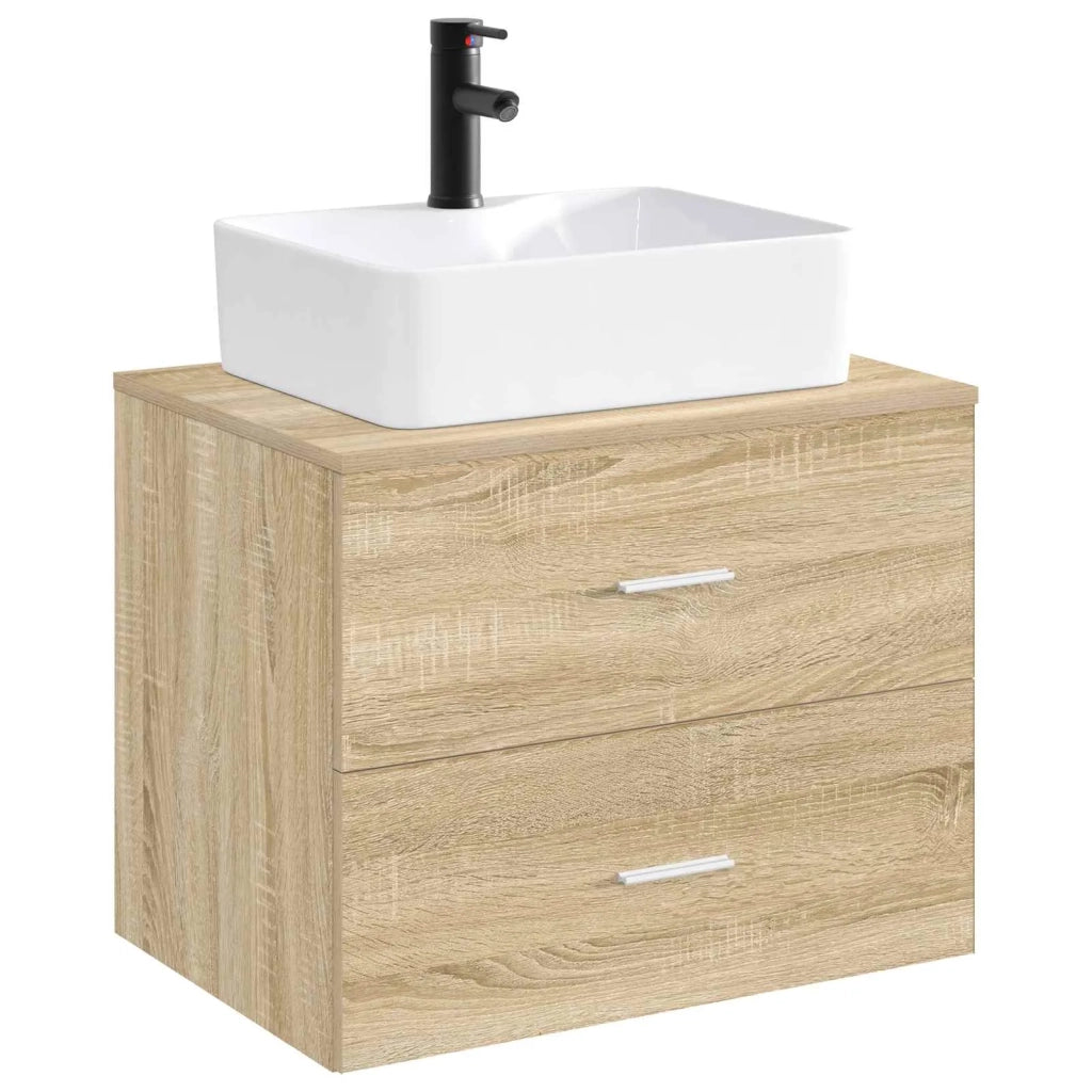 Lavabo da bagno Nero Opaco 48,5 x 37,5 x 13 cm Metallo