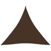 Vela ombreggiante triangolare in tessuto Oxford 5 x 5 x 5 m marrone 02_0009907
