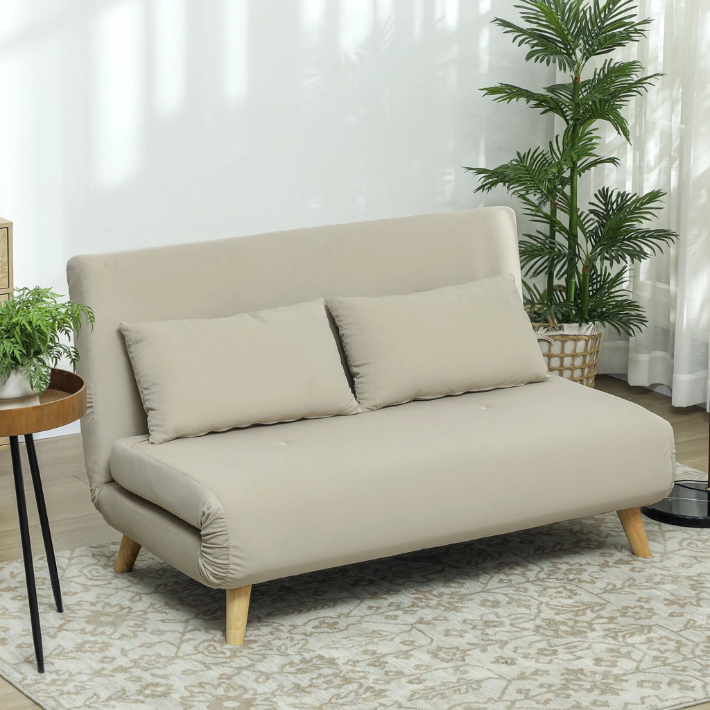 Divano letto Relaxsofa ¨C zephmum ¨C velluto beige 130x78x79