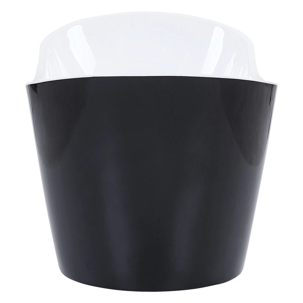 Bagno Nero con argento sanitario acrilico singolo 160 x 76 cm autoportante moderno