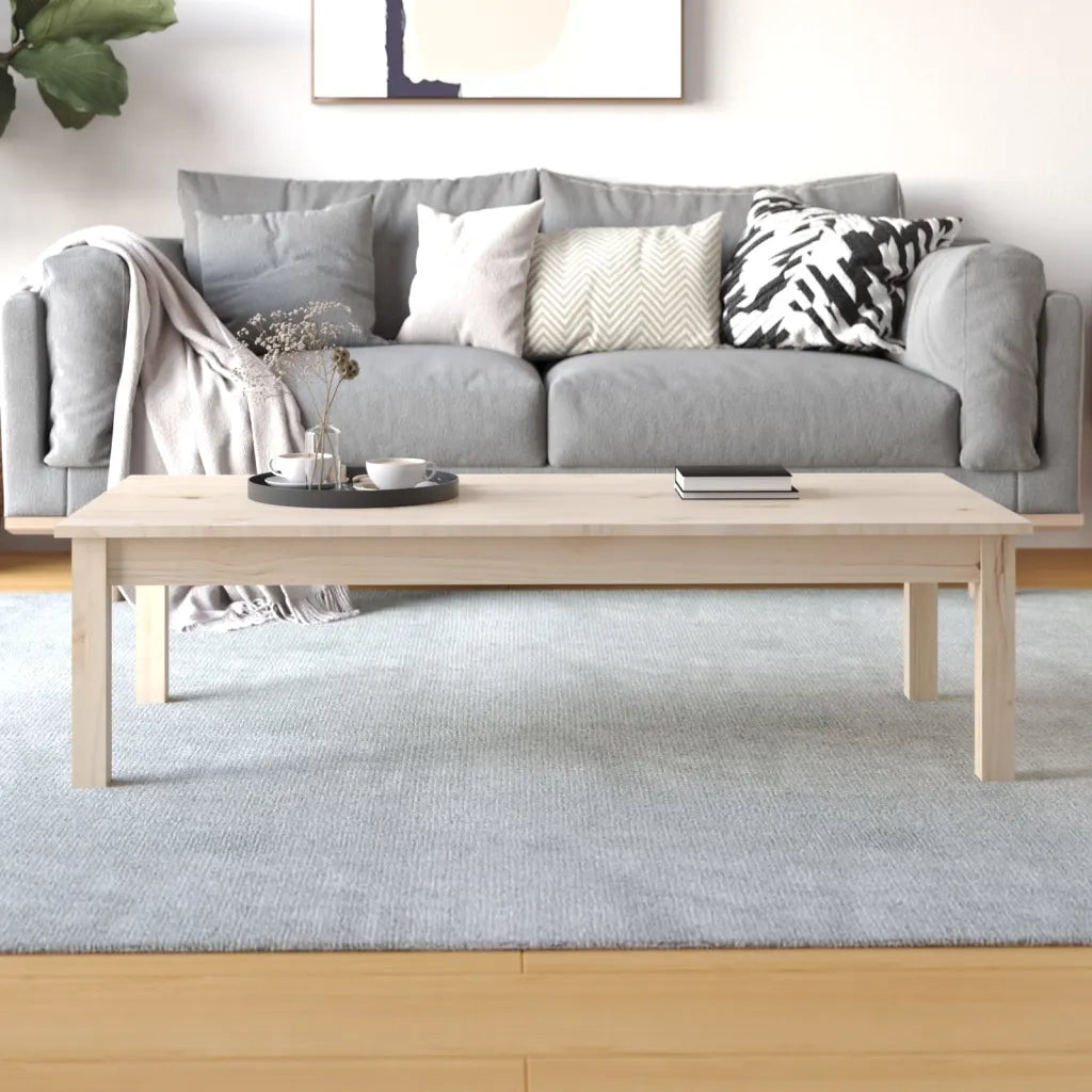 Tavolino da Salotto-Tavolino da soggiorno-Tavolo 110x50x30 cm Legno Massello di Pino