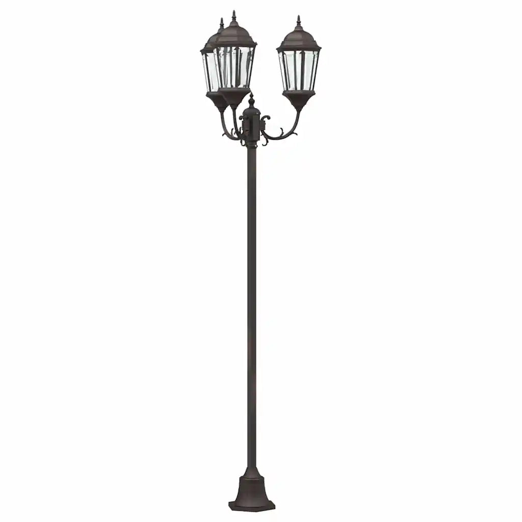 Luce da Giardino Bronzo 57 x 49 x 241 cm Alluminio e vetro CFW1821003