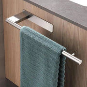 Supporto asciugamano senza perforazione, supporto asciugamano, fissaggio a parete, adesivo, in acciaio inossidabile 304, asta asciugamano per attacco, per bagno e cucina