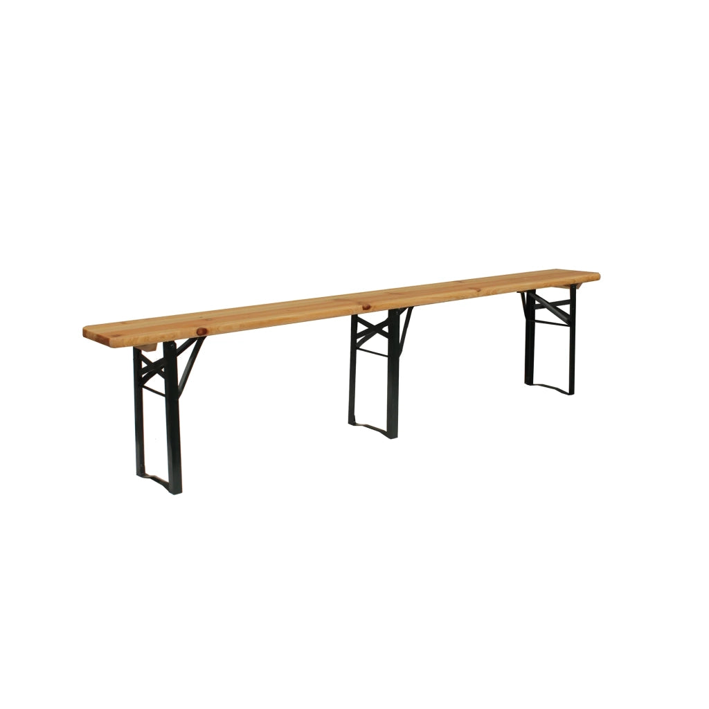 Set birreria Boro da esterno, set tavolo e 2 panche da giardino (200x70x75 cm), legno di abete, struttura robusta