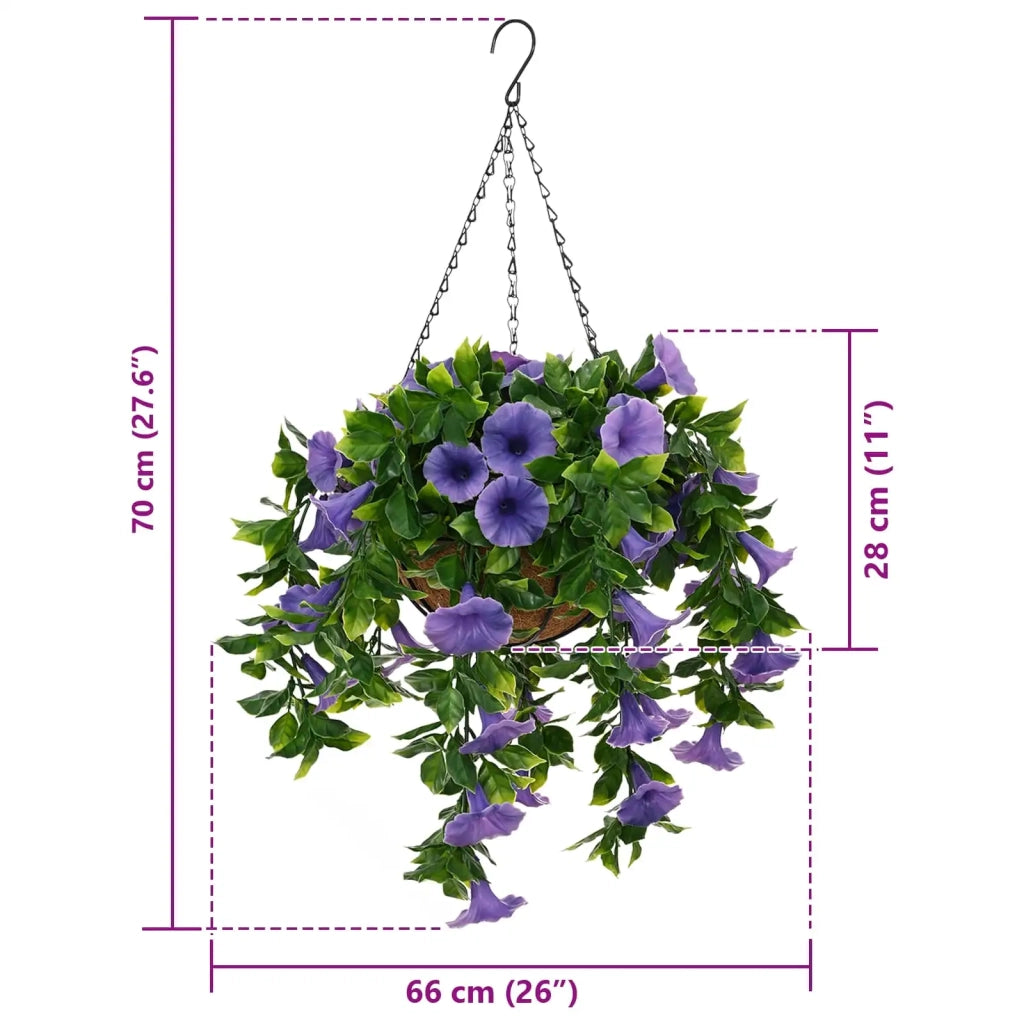 Fiori Artificiali Viola 66 x 75 x 70 cm PE e Acciaio 42042383