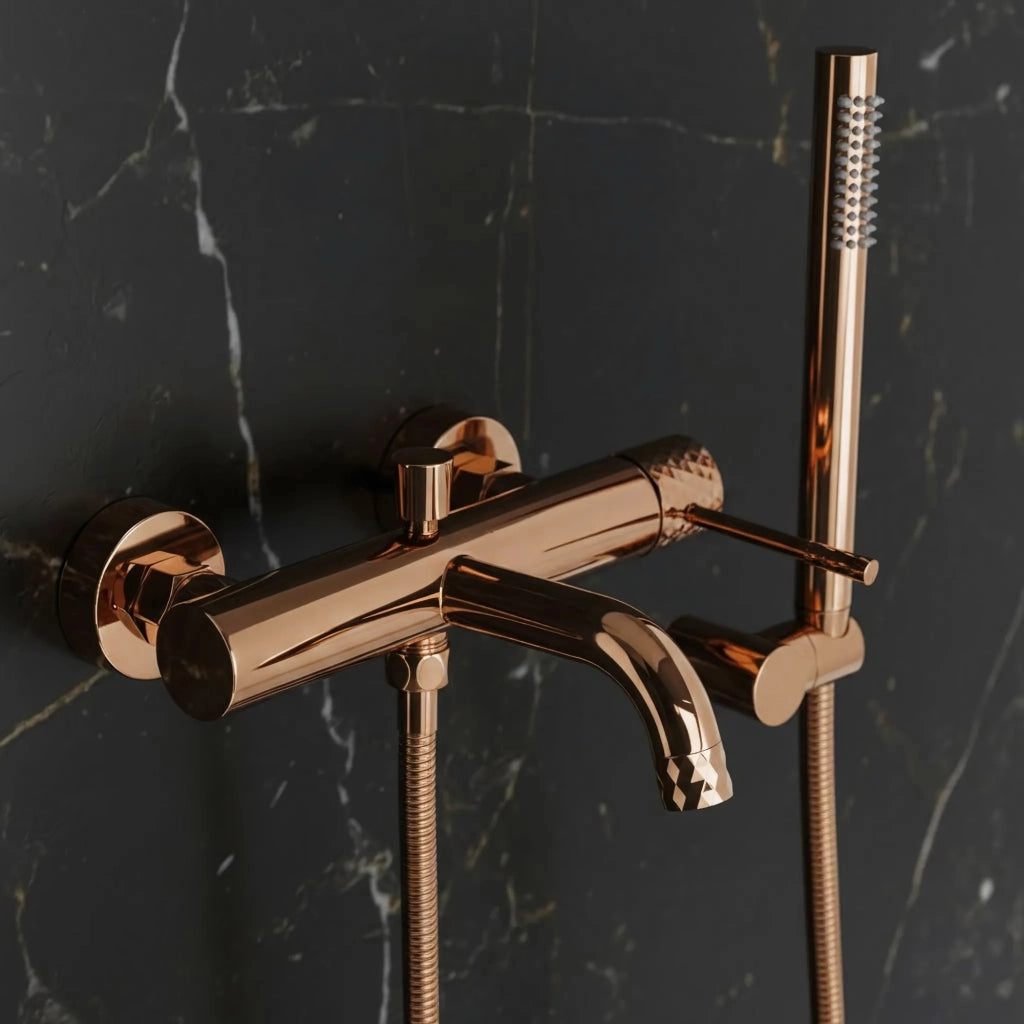 Rubinetto Da Vasca Rea Lungo Diamond Copper
