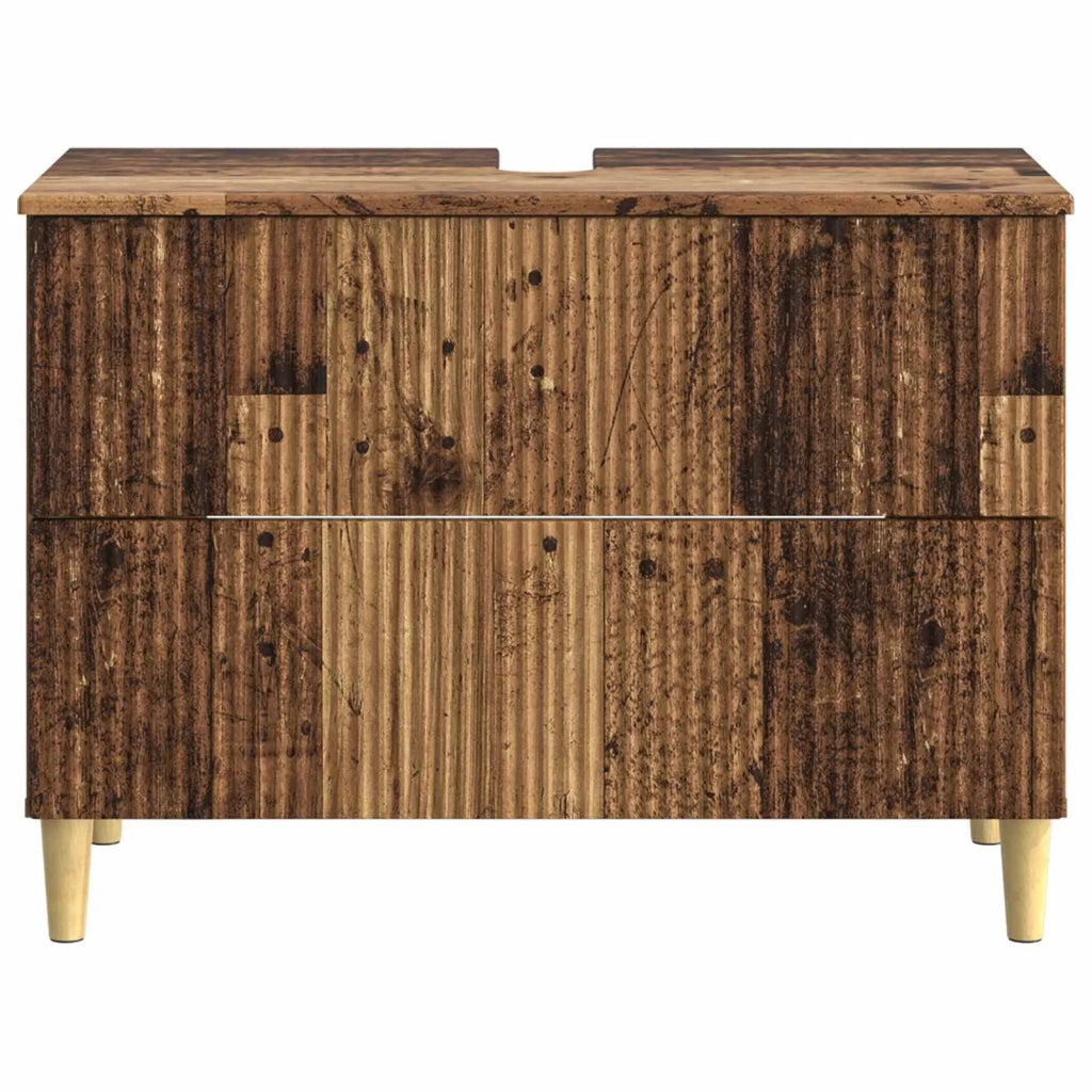 Armadio per Lavabo da Bagno ARNHEM Legno antico 82 x 41 x 59 cm 896583