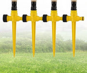 4 set di assestatori d'irrigazione, irrigatore, giardino, irrigazione 360° automatica, irrigatore per giardino, sistema di irrigazione automatico, irrigatore regolabile per giardino, prato, piante, 360°, automatico, 4 pezzi.