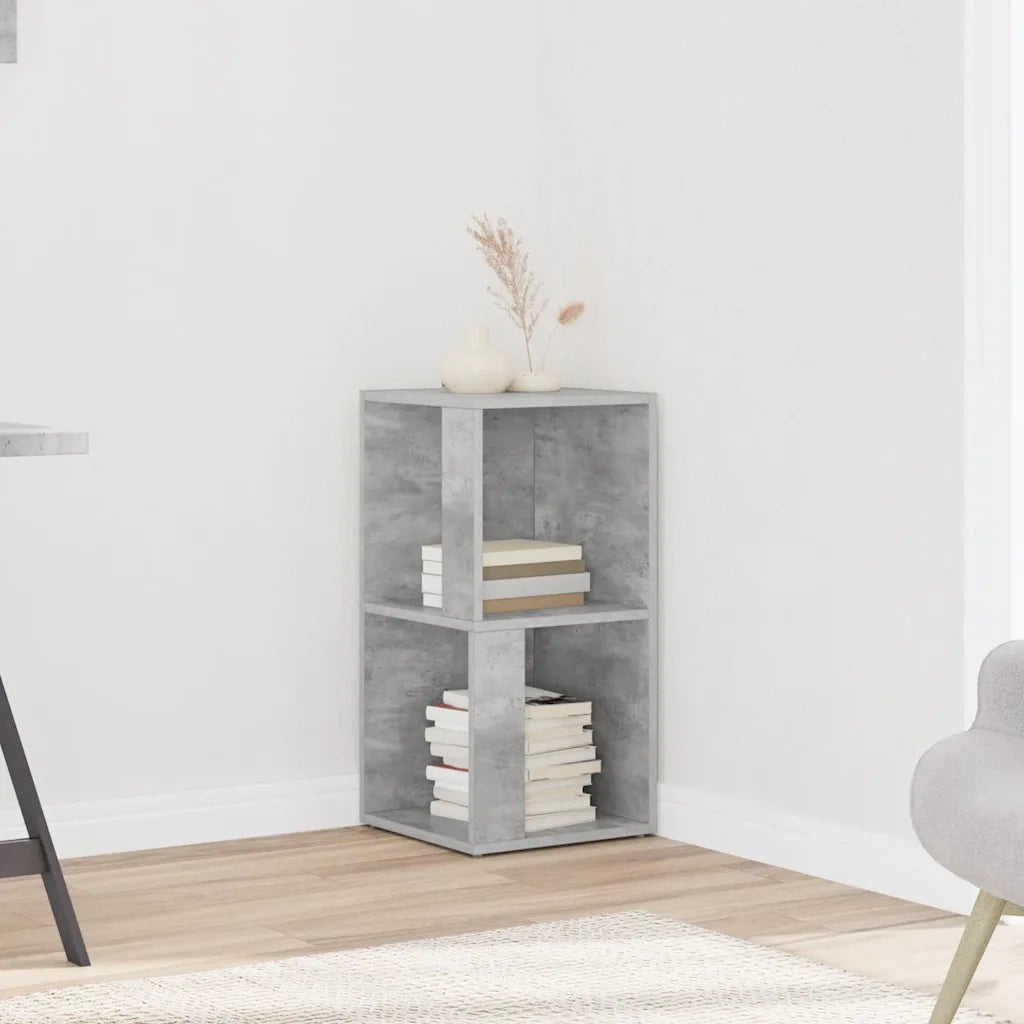 Armadio Angolare Grigio Cemento 33x33x67 cm in Truciolato 809021