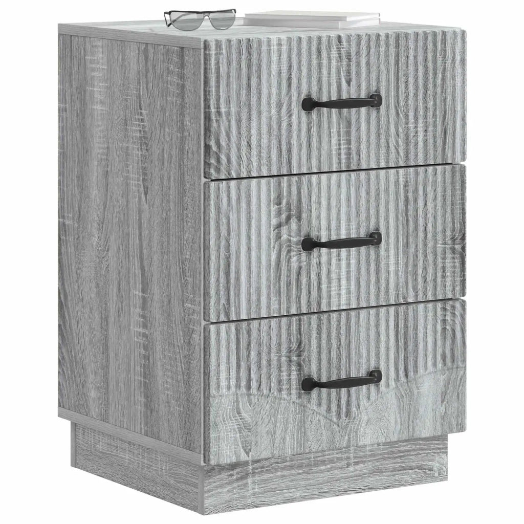 Armadio da Notte con cassetto Grigio Sonoma 43 x 41 x 63,5 cm