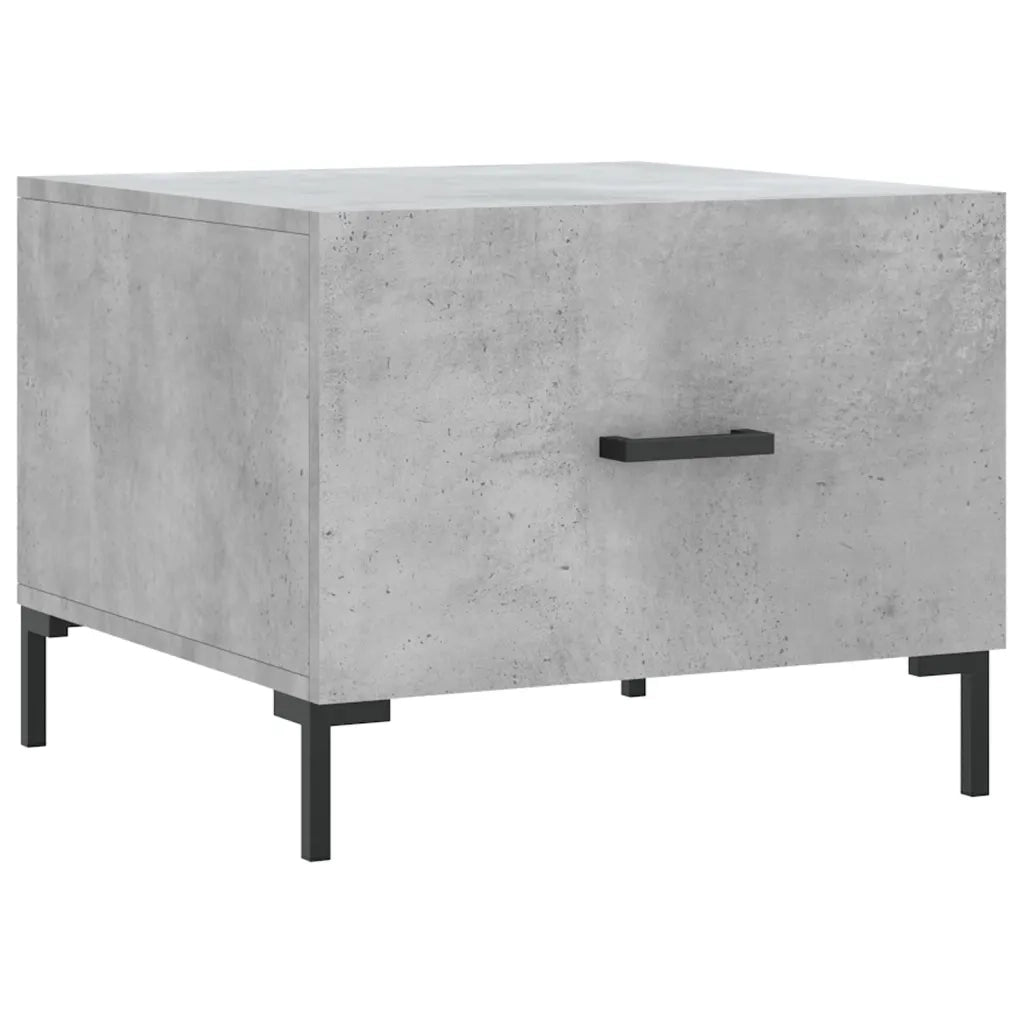 2 pz Tavolini salotto | Tavolino da caff¨¨ | Tavolino da Soggiorno Grigio Cemento 50x50x40 Legno Multistrato