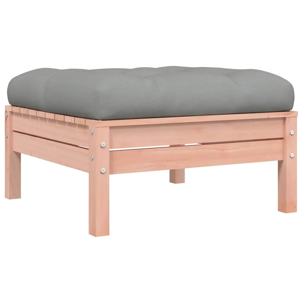 Set Divani Giardino 9 pz Cuscini Legno Massello Abete Douglas