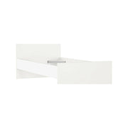 Letto singolo Assar, Sommier per camera da letto, Giroletto per stanza, Struttura porta materasso, 197x96 h80 cm, Bianco