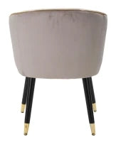 Poltrona Paris Grigia/Gold Cm 62X58X78