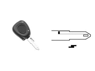 COVER CHIAVI PER AUTO RENAULT NE73BRS1  NE73BRS1  1 bottone    SILCA