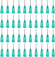Doseernaalden in acciaio inossidabile 304, 14 Gauge Blu Turquoise con connettore Luer - 150 pezzi