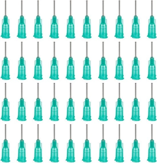 Doseernaalden in acciaio inossidabile 304, 14 Gauge Blu Turquoise con connettore Luer - 150 pezzi