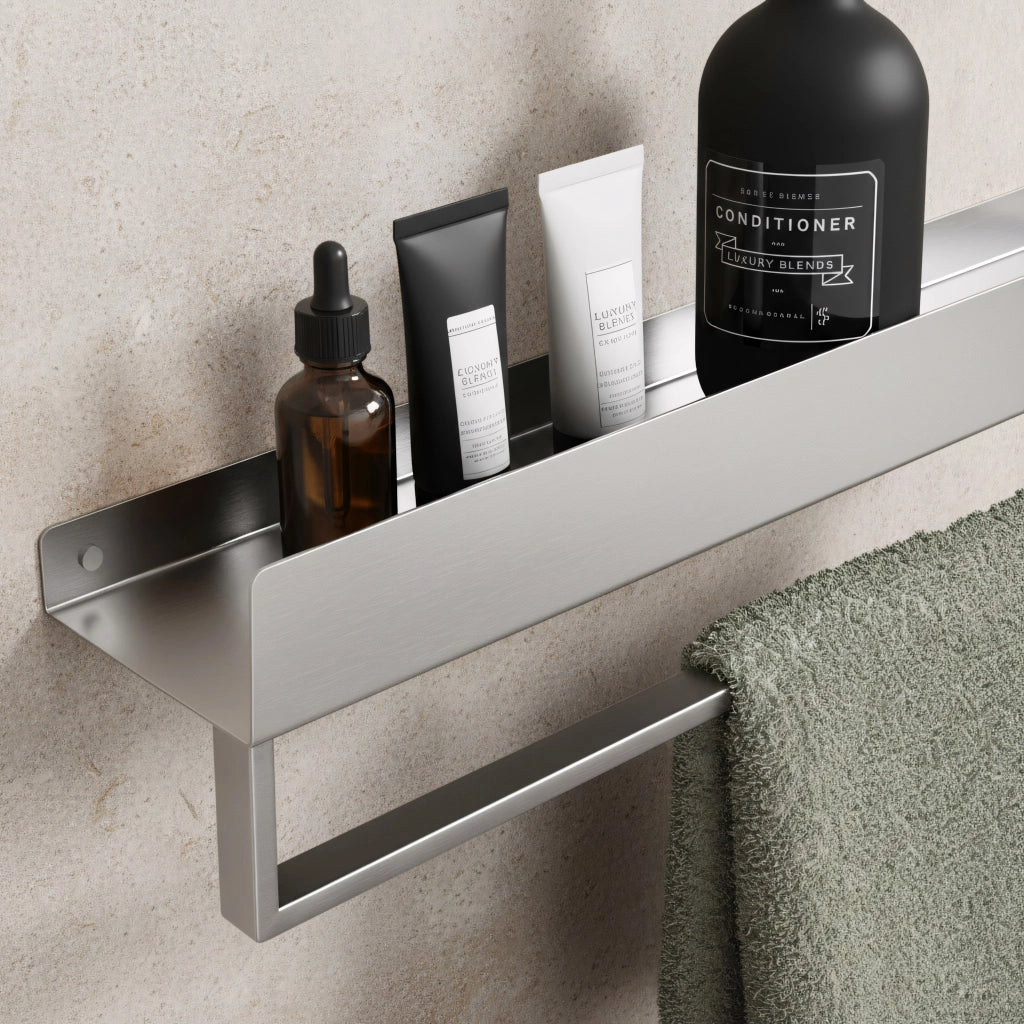 Mensola Da Bagno Sf01 45cm Steel Brush