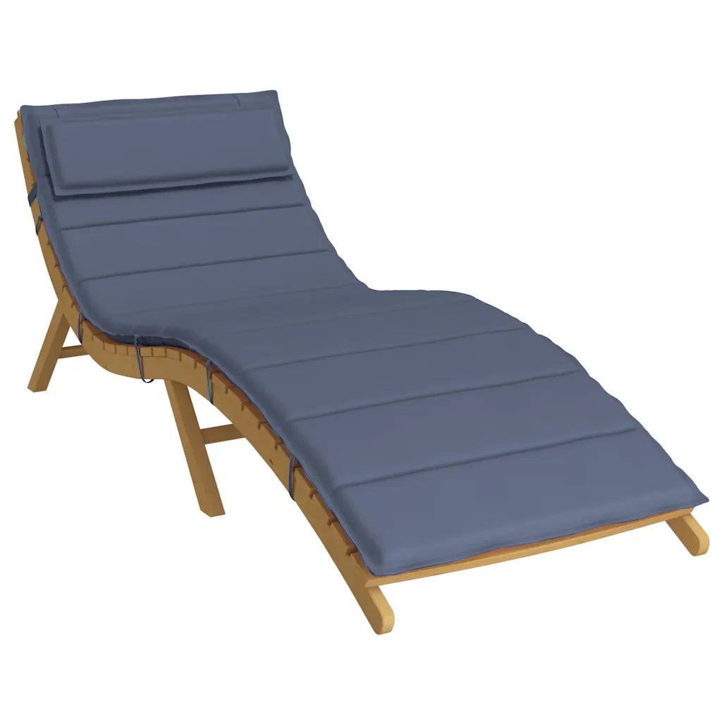 Cuscino per Lettino Blu Marino 180x60x4 cm in Tessuto Oxford