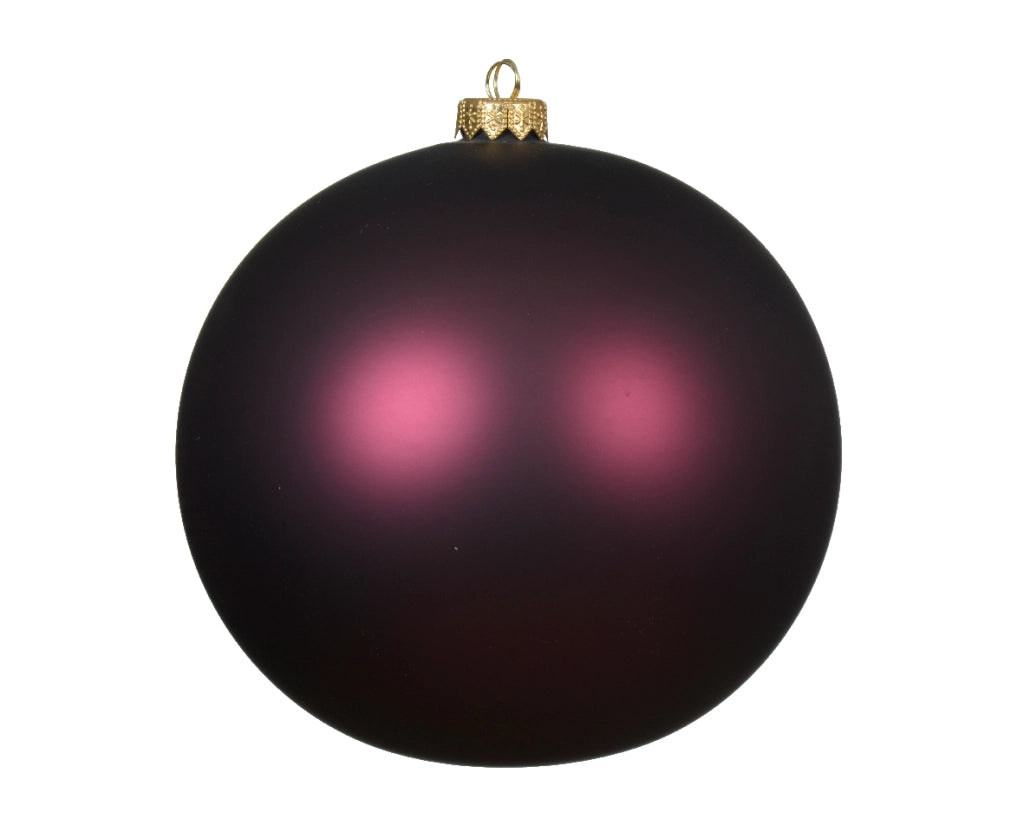Pallina Di Vetro Malva Scuro D. 15Cm  1 Pz