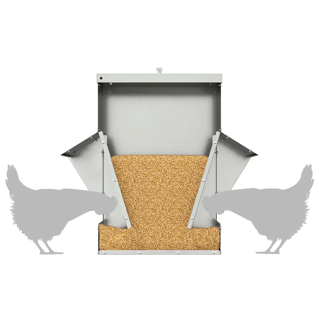 Feeder per pollo Argento 40,5 x 45 x 41 cm Acciaio zincato CFW4483200