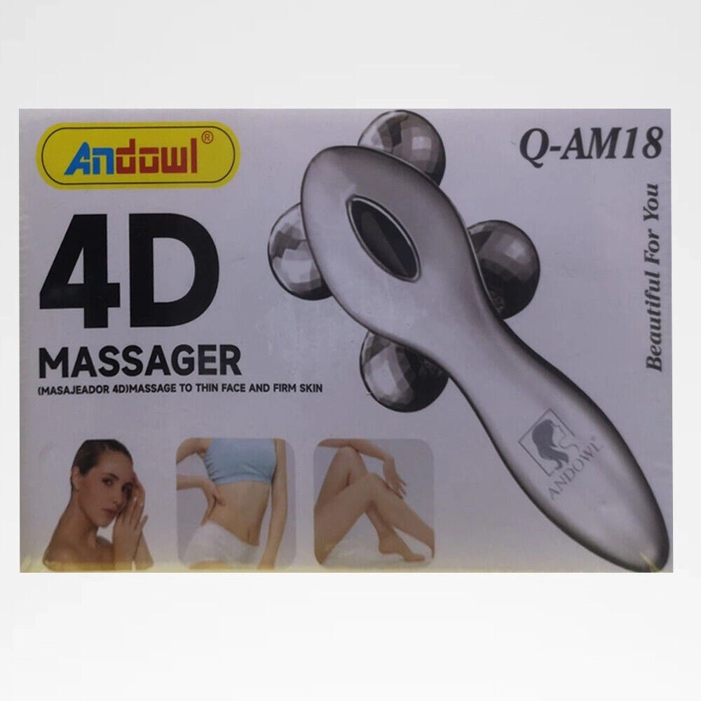 Trade Shop - Massaggiatore 4d Massaggio 4 Rulli Girevoli A 360° Per Cura Pelle Corpo Q-am18 -