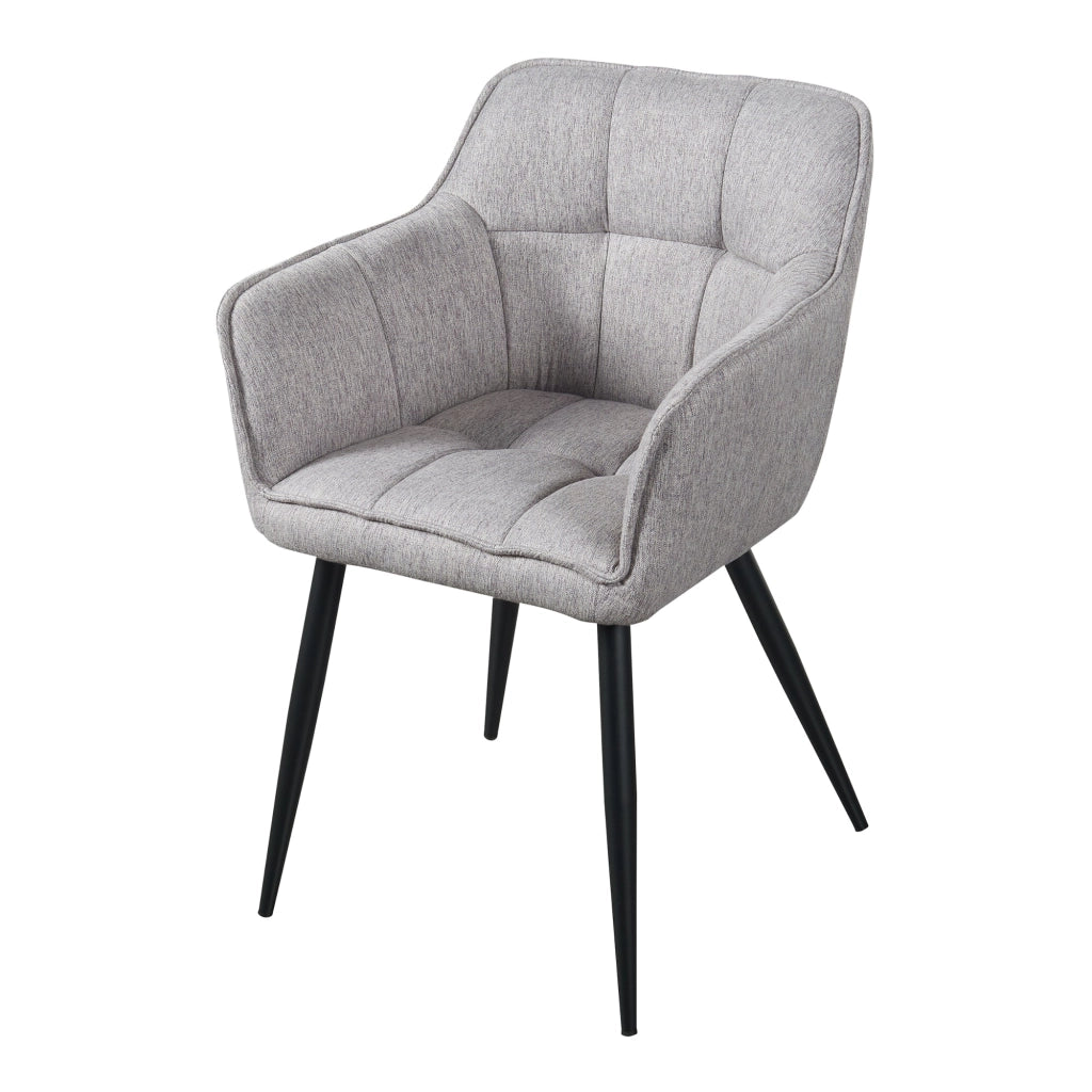 Set di 4 sedie da pranzo dal design moderno e robusto 81 x 57 x 53 cm grigio 03_0009803