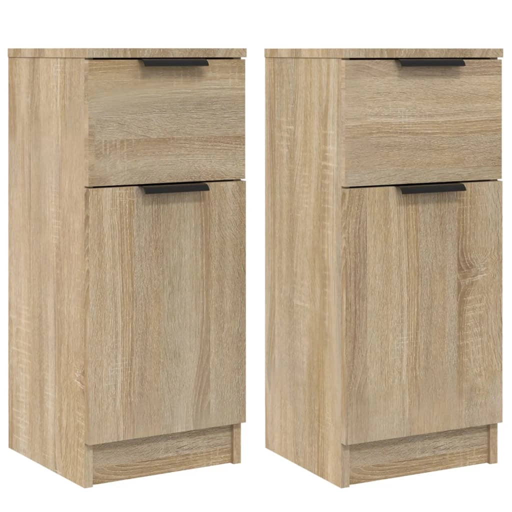Buffet credenza cassettiera armadio mobile contenitore organizer per cucina soggiorno salotti set di 2 Sonoma 30 x 30 x 70 cm in legno ingegnerizzato marrone 02_0036801