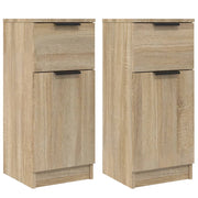 Buffet credenza cassettiera armadio mobile contenitore organizer per cucina soggiorno salotti set di 2 Sonoma 30 x 30 x 70 cm in legno ingegnerizzato marrone 02_0036801