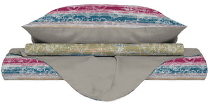 Copripiumino Singolo con Federe Stampato Love Lines