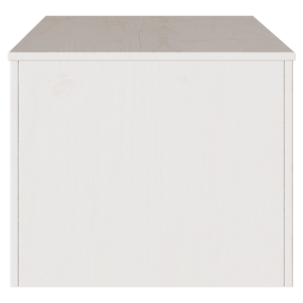 Tavolino da caffÃ¨ "DRAMMEN" Bianco 99x55x45 cm in Legno di Pino