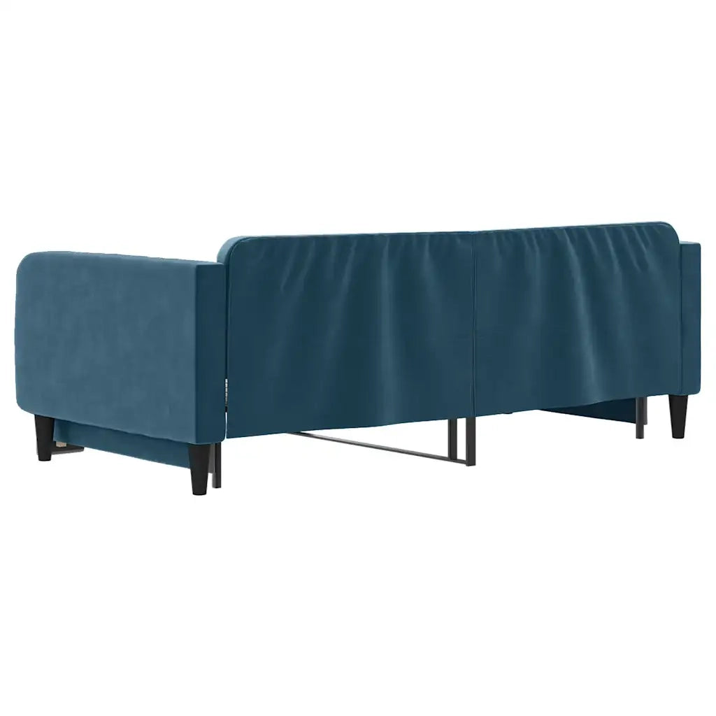 Divano letto | Sof¨¤ letto | Letto singolo Estraibile Blu 100x200 cm in Velluto