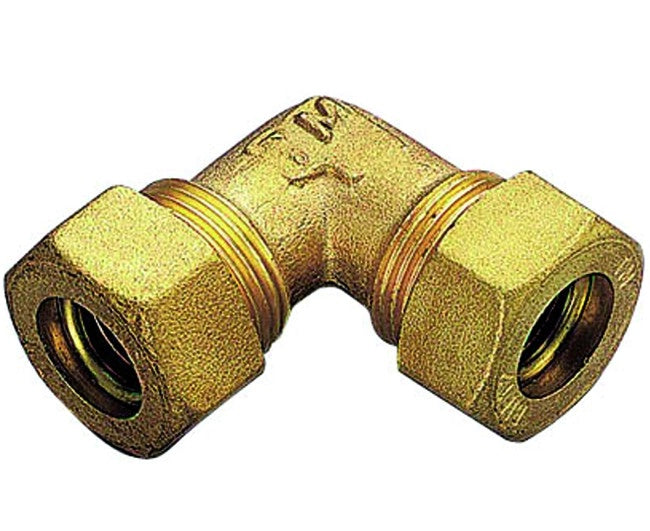 RACCORDO CURVO INTERMEDIO CON TENUTA O-RING PER TUBO RAME MODELLO 1300 ø10   TIEMME RACCORDERIE SPA