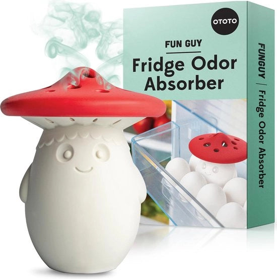 Deodorizzatore del frigorifero, deodorizzatore sicuro per alimenti, resistente alla lavastoviglie, BPA libero, contenitore per deodorizzatore al bicarbonato di sodio, 19 x 7 x 8,6 cm