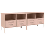 Mobili TV 2pz | Armadietto TV | Mobile Porta TV Rosa 68x39x50,5 cm in Acciaio