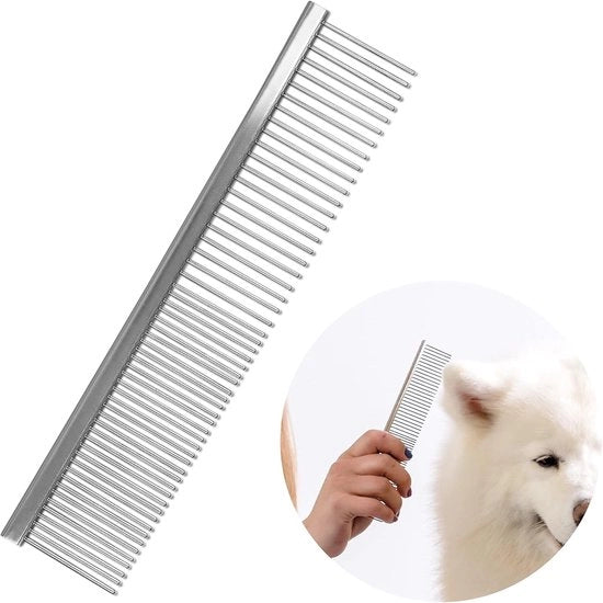 Falcetto a doppio taglio per cani, ideale per cani a pelo corto, dimensioni 28,5 x 6,5 x 3,4 cm