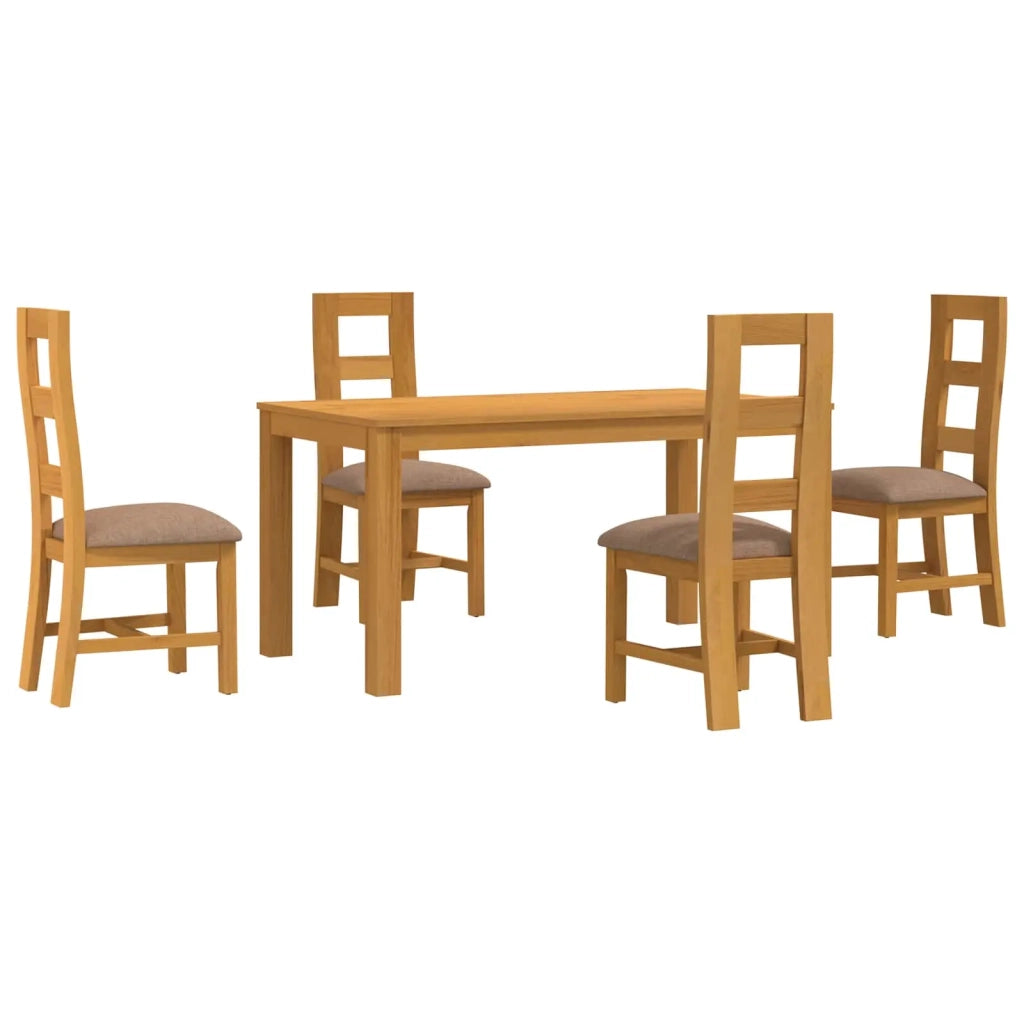Set da pranzo 5 pz Grigio Legno di Quercia Massello 3430359