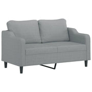 Divano | Divano da soggiorno | Sofa a 2 Posti Grigio Chiaro 140 cm in Tessuto